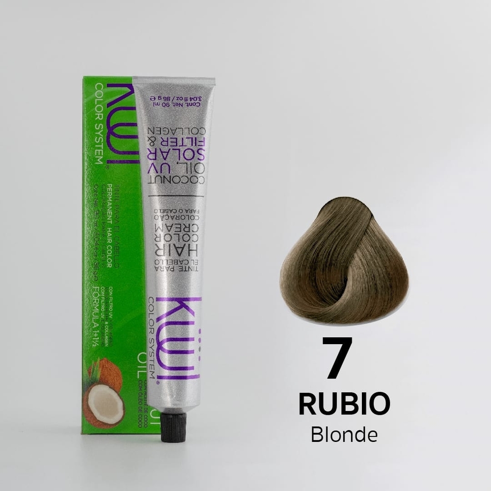 Kuul Color System Permanent Hair Color Cream - Shade 7 Blonde 3.04 oz